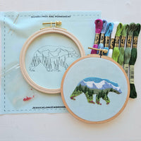 Mountain Bear DIY Embroidery Kit