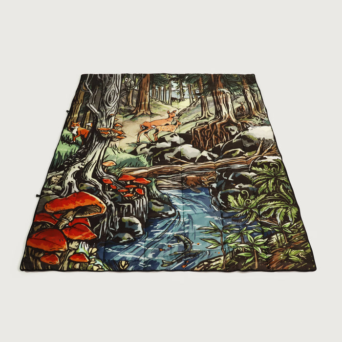 Forest Friends Puffy Outdoor Blanket