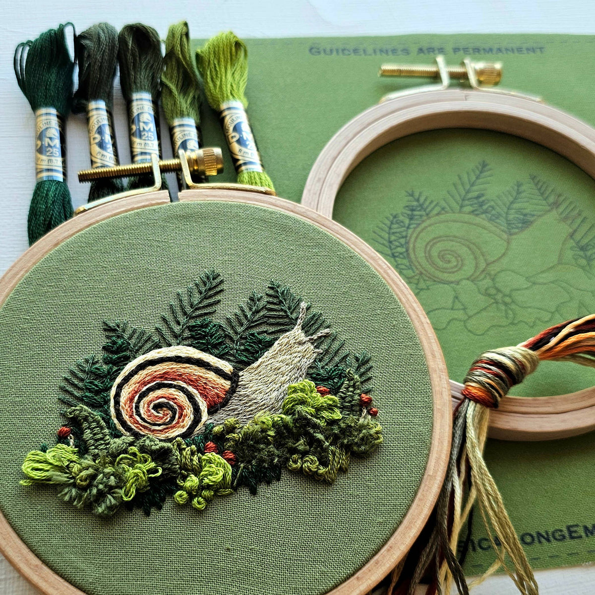 Forest Snail DIY Embroidery Kit