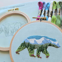 Mountain Bear DIY Embroidery Kit