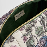 Hydrangea Large Quilted Make Up Bag