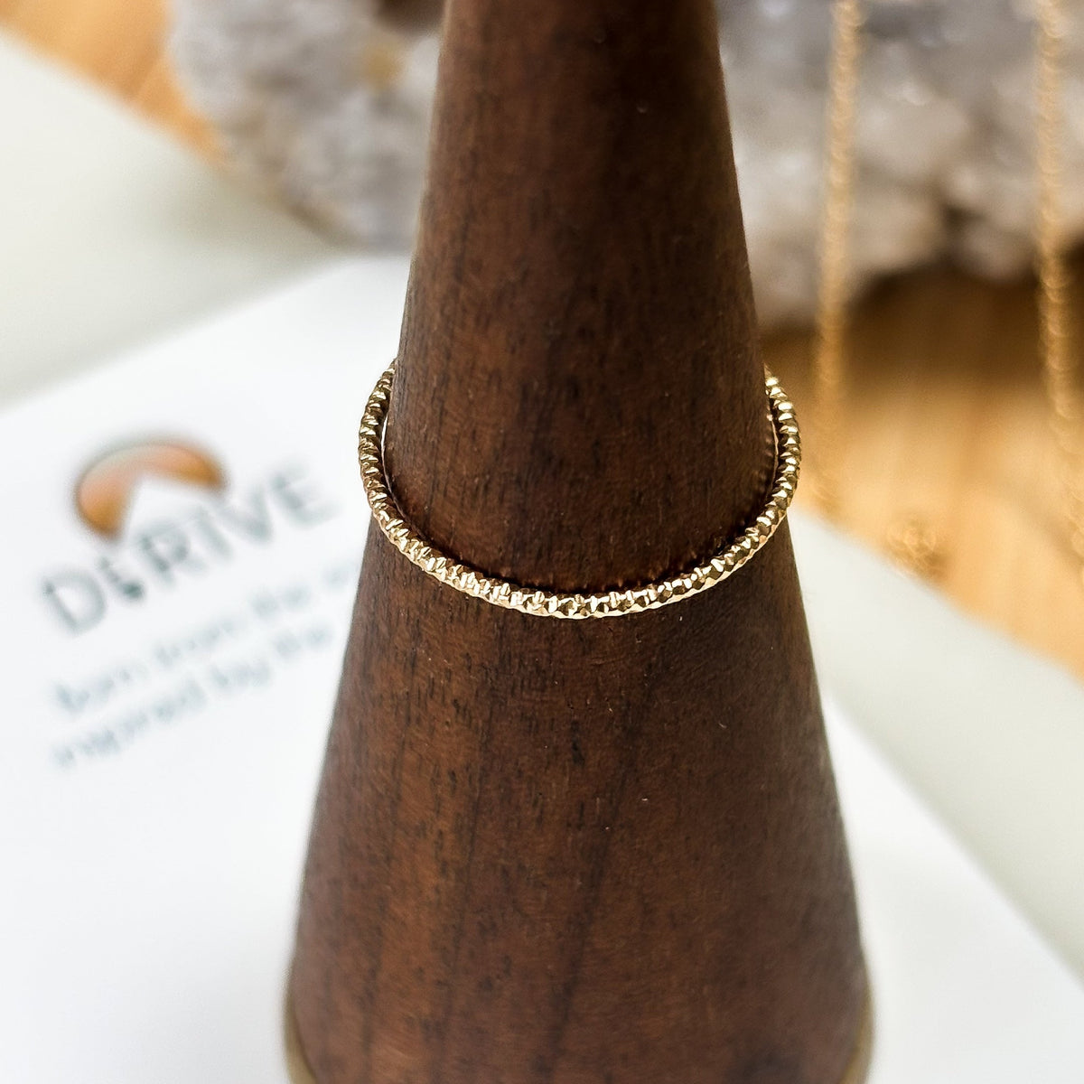 Solid 14k Gold Dainty Stacking Ring