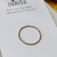 Solid 14k Gold Dainty Stacking Ring — view 12