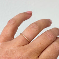 Solid 14k Gold Dainty Stacking Ring — view 8