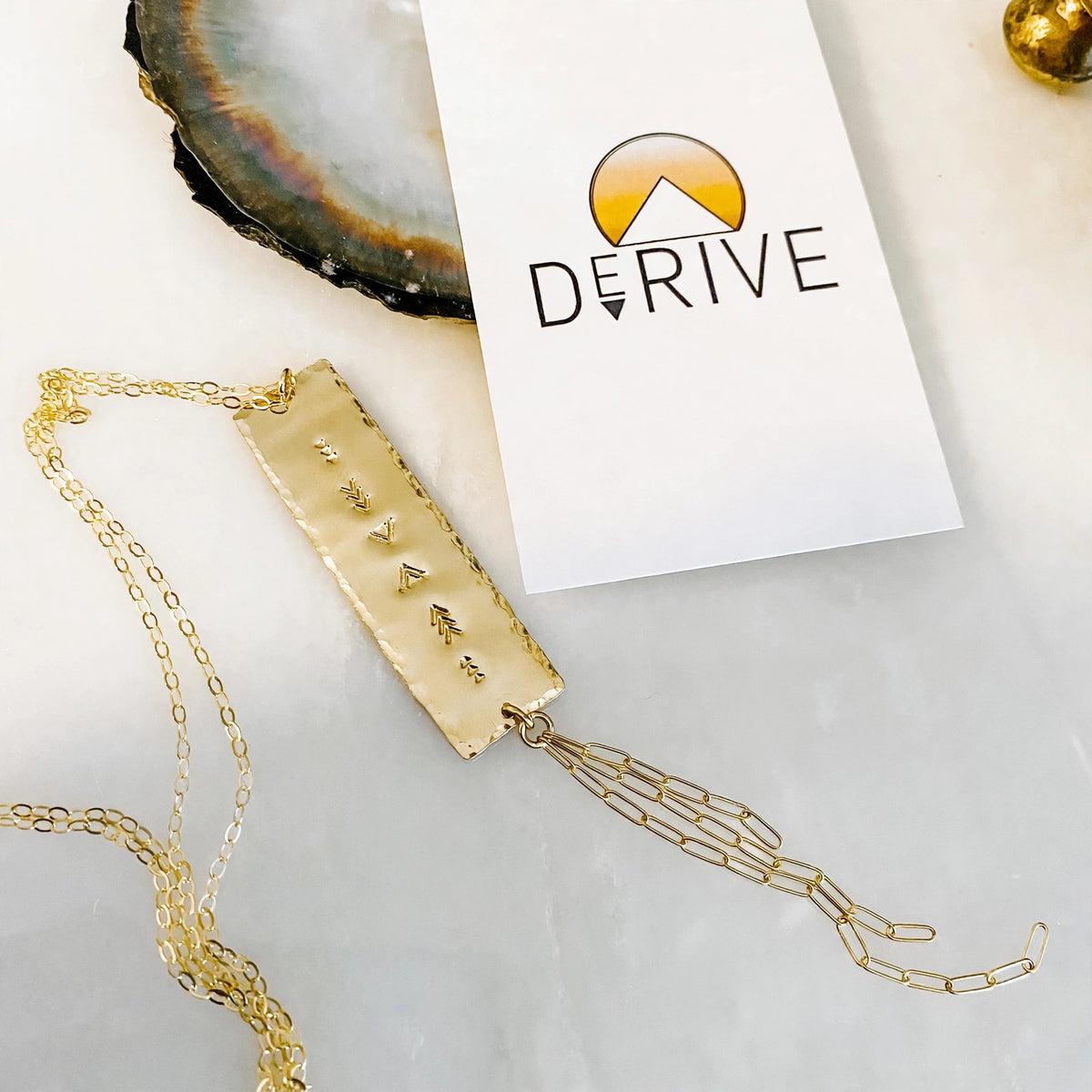 Drifter Fringe Necklace in sterling silver or 14k gold fill — view 5