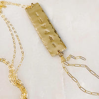 Drifter Fringe Necklace in sterling silver or 14k gold fill — alternate view