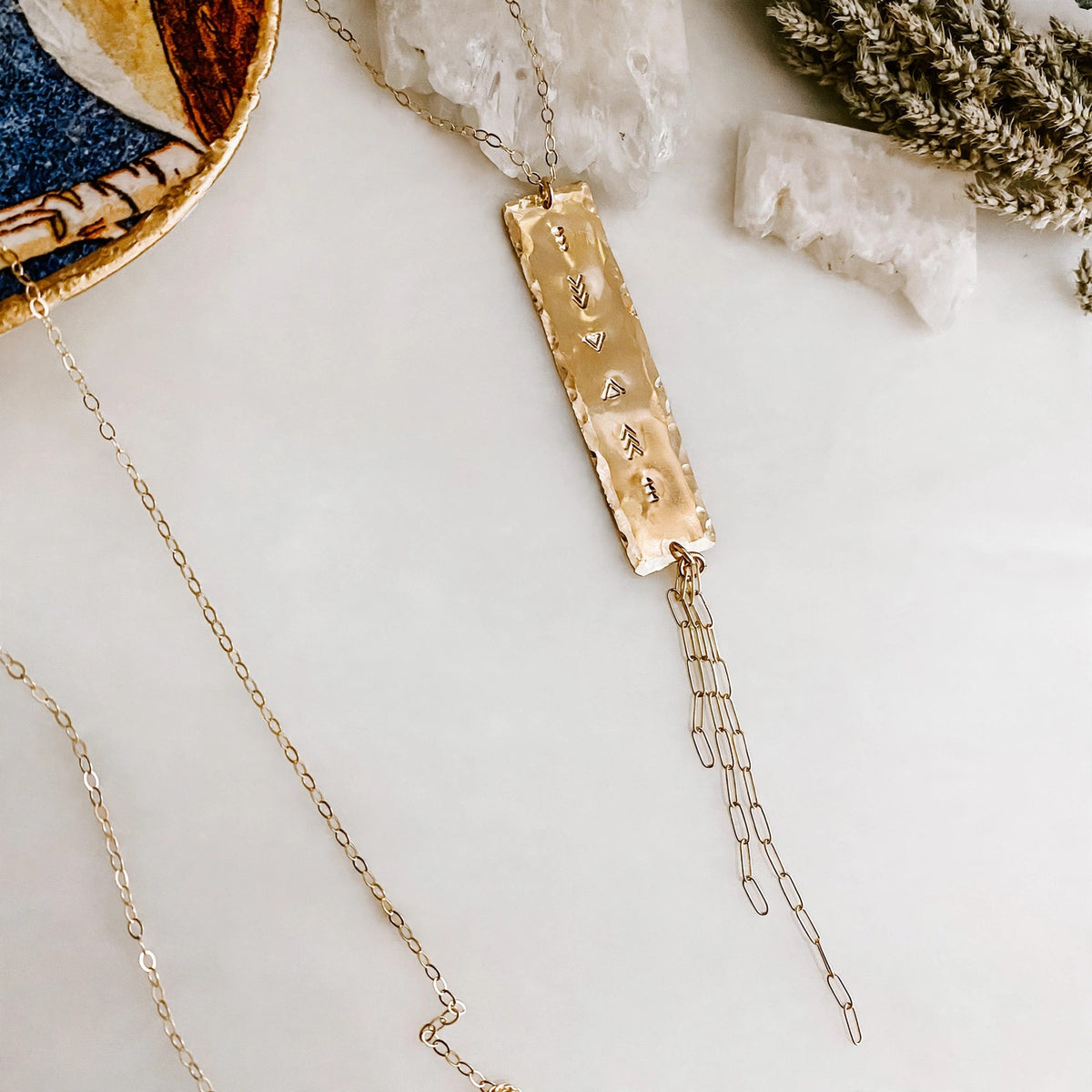 Drifter Fringe Necklace in sterling silver or 14k gold fill