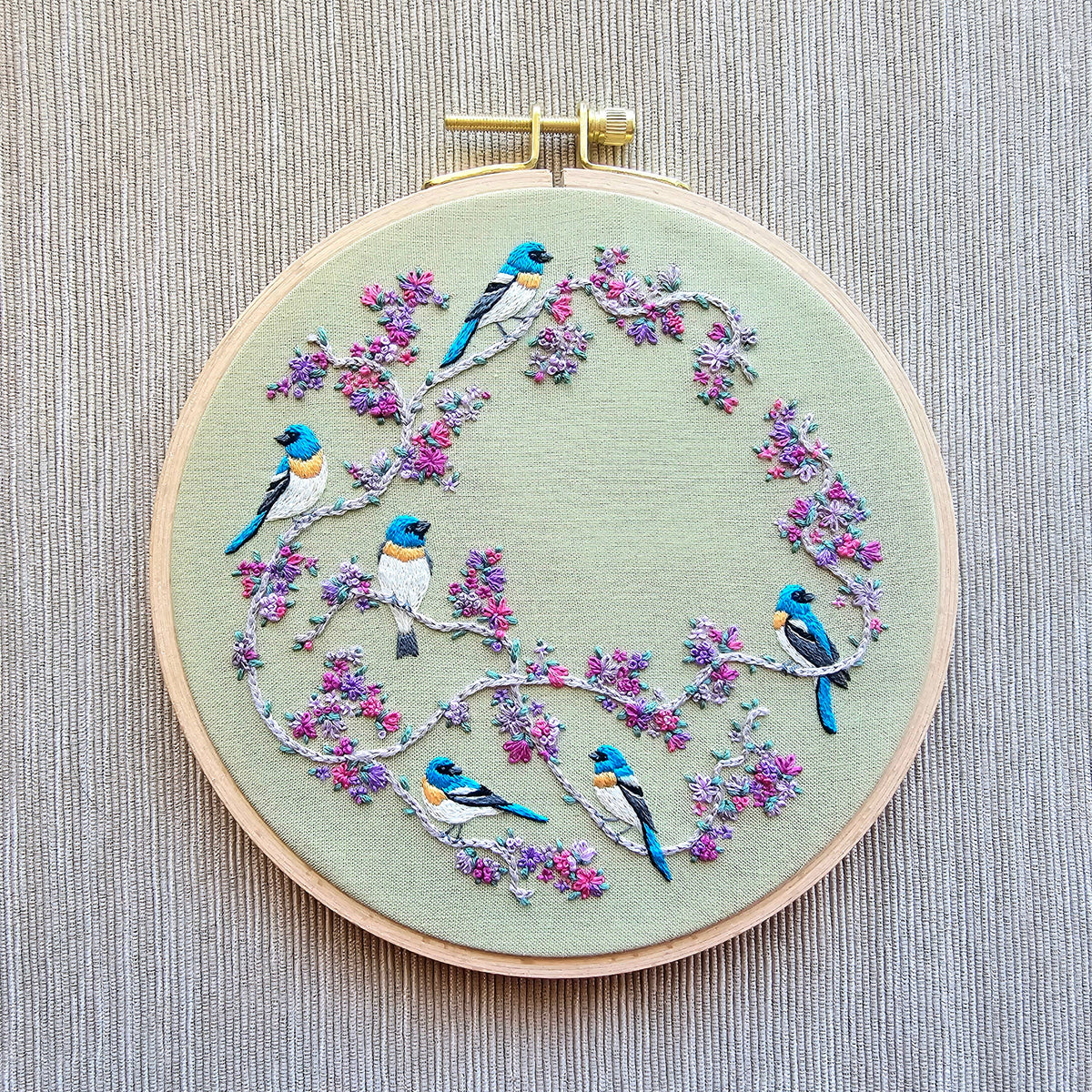 Birds & Blooms DIY Embroidery Kit
