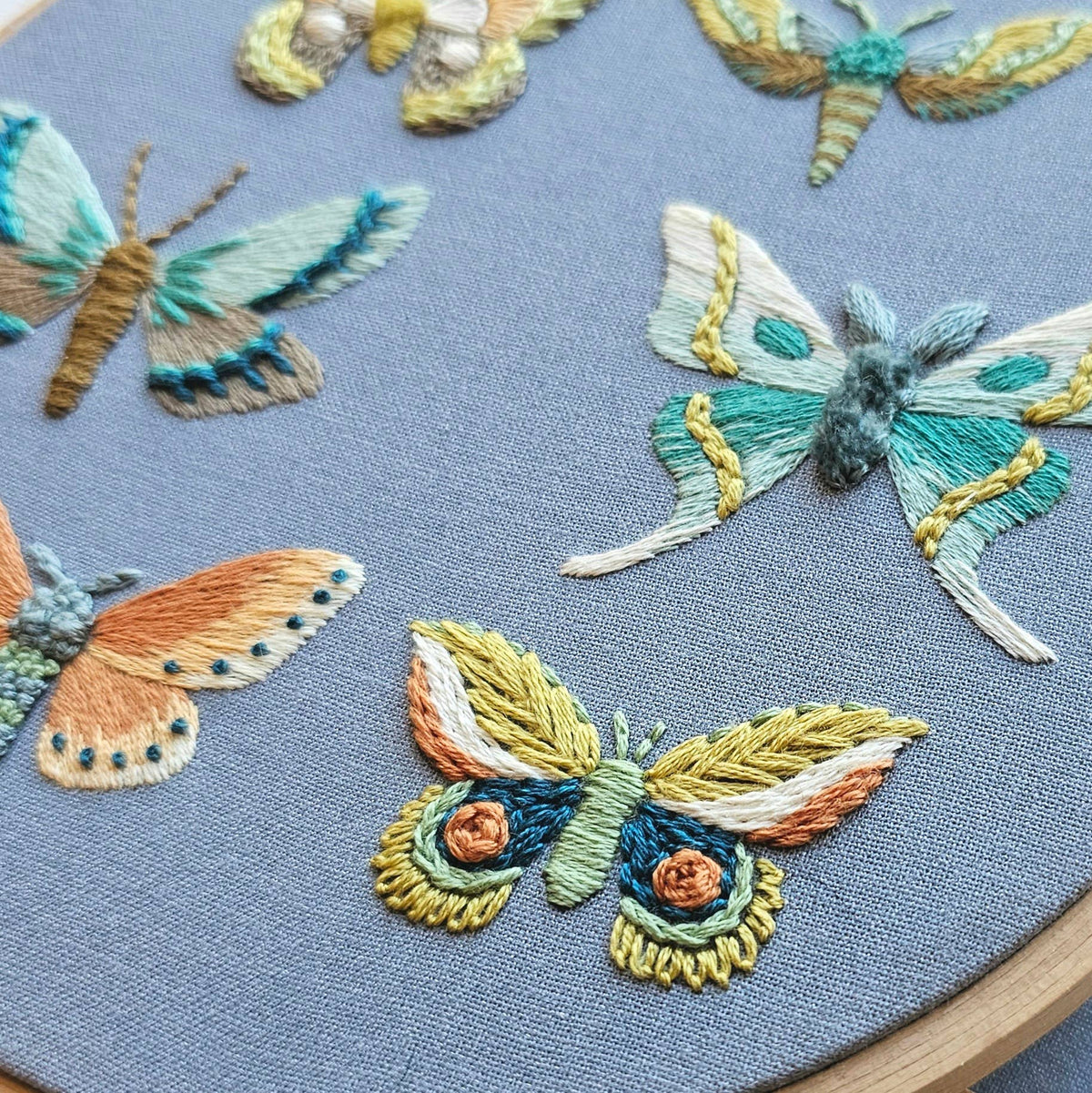 Moth DIY Embroidery Kit