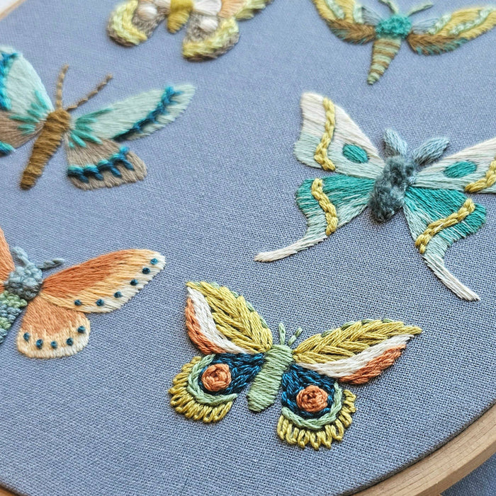 Moth DIY Embroidery Kit
