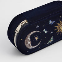 Night Sky Embroidered Oval Jewelry Box