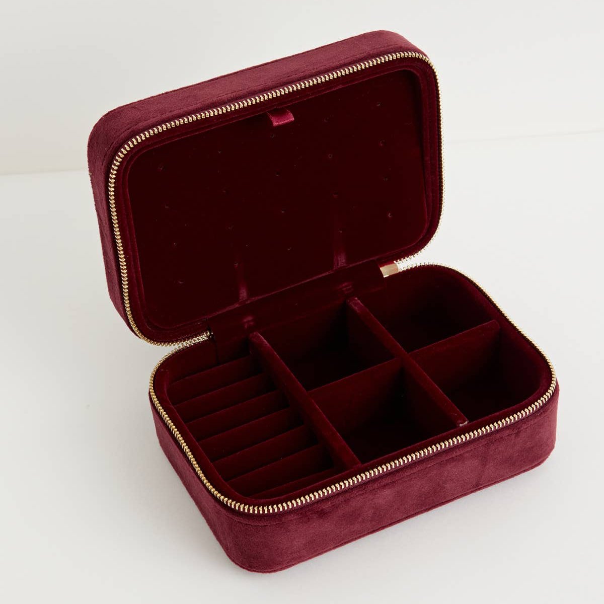 Embroidered Velvet Jewelry Box