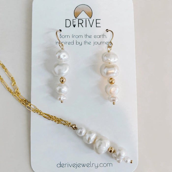 Heirloom Pearl Gift Set in sterling silver or 14k gold fill