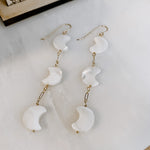 Crescent Moon Mother of Pearl Earrings
