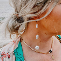 Coin Pearl Earrings (WS)
