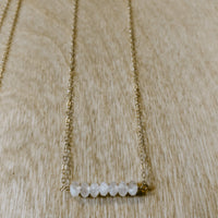 Dainty Moonstone Necklace (WS)