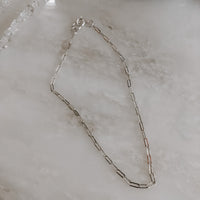 Paperclip Chain Anklet (WS)