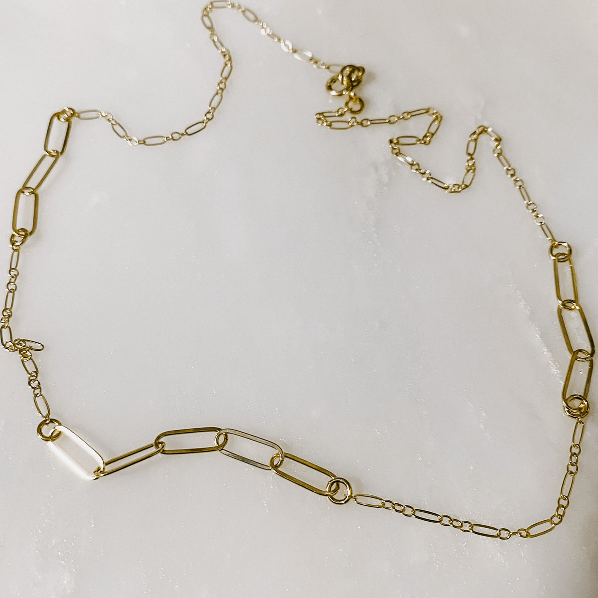 Linked Up Chain Necklace (WS)