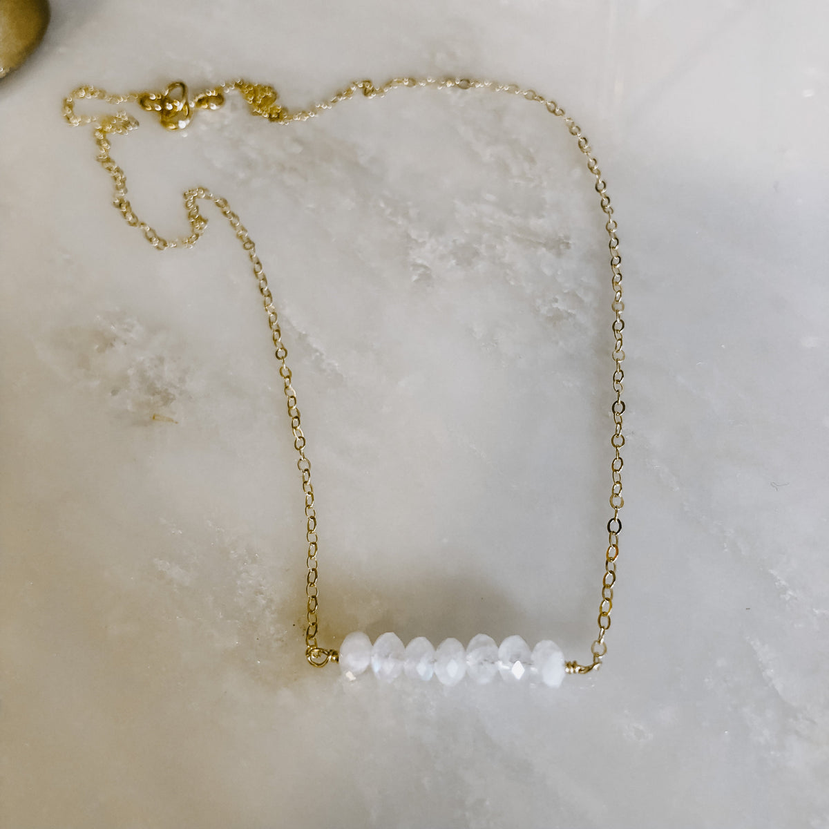 Dainty Moonstone Necklace (WS)