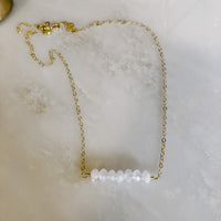 Dainty Moonstone Necklace (WS)