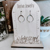 Mini Herkimer Diamond Organic Shape Hoop Earrings
