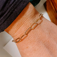 Paperclip Chain Link Bracelet (WS)