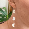 Crescent Moon Mother of Pearl Earrings