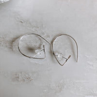 Herkimer Diamond Ear Threaders (WS)