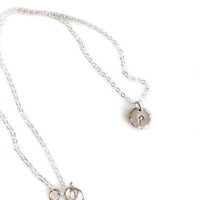 Hand Stamped Initial Necklace — view 5