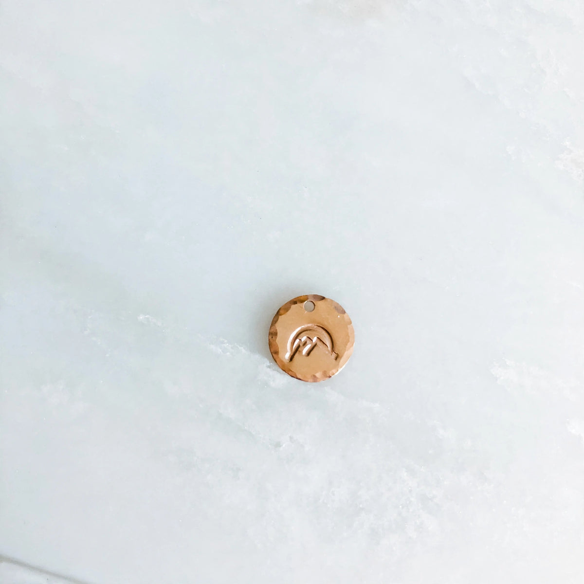 Mini Coin Necklace in sterling silver or 14k gold fill — view 5
