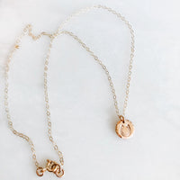 Mini Coin Necklace in sterling silver or 14k gold fill — view 8