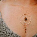 Enchanted Earth Hoop Necklace