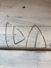 Triangle Arch Geometric Threader Earrings