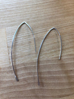 V Shaped Geometric Threader Earrings