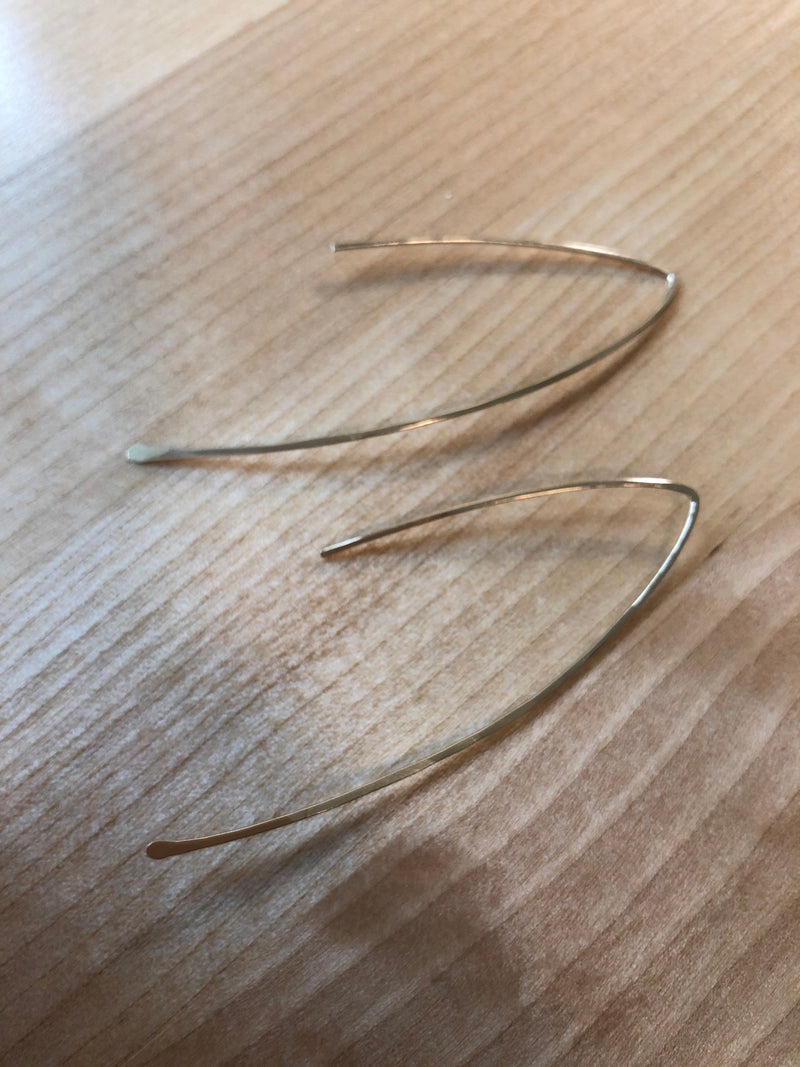 V Shaped Threader Earrings