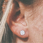 Full Moon Stud Earrings