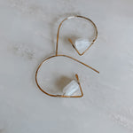 Moonstone Ear Threaders
