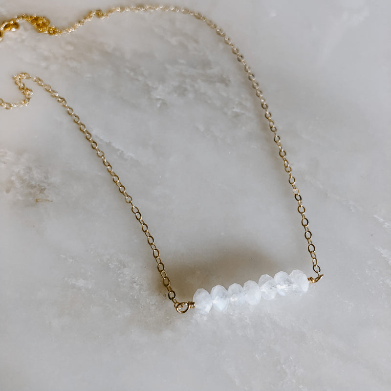 Dainty Moonstone Necklace