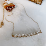Herkimer Diamond Bar Necklace