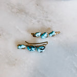Kingman Turquoise Ear Climbers