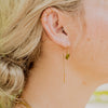 Palm Leaf Threader Earrings