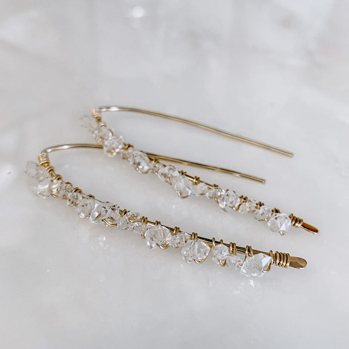 Day Dreamin’ Herkimer Diamond Ear Threaders
