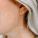 Double Take Herkimer Diamond Drop Earrings