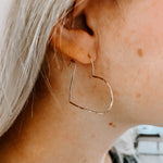 Mini Heart Threader Earrings
