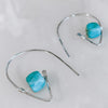 Kingman Turquoise Ear Threaders