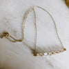 Herkimer Diamond Bar Necklace
