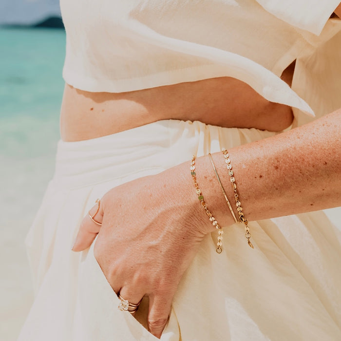 Sand Dollar Bracelet in sterling silver or 14k gold fill — view 13