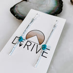 Sticks and Stones - Kingman Turquoise Stick Earrings