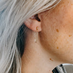 Mini Link Post Earrings