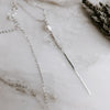 Wanderer's Stick Necklace with Freshwater Pearl